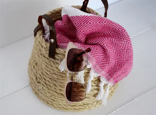 DIY (своими руками) веревочная корзина