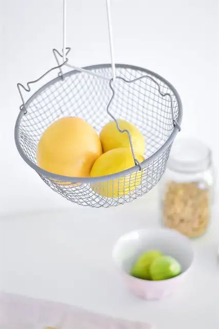 DIY (своими руками) подвесная корзина для фруктов