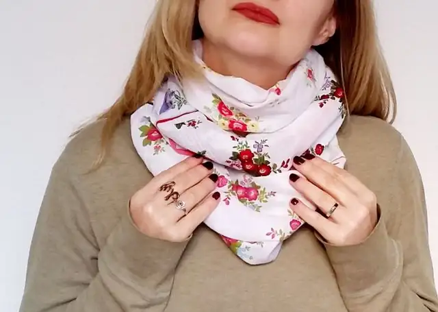 DIY (своими руками) шарф круг