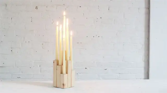 DIY (своими руками) candleabra
