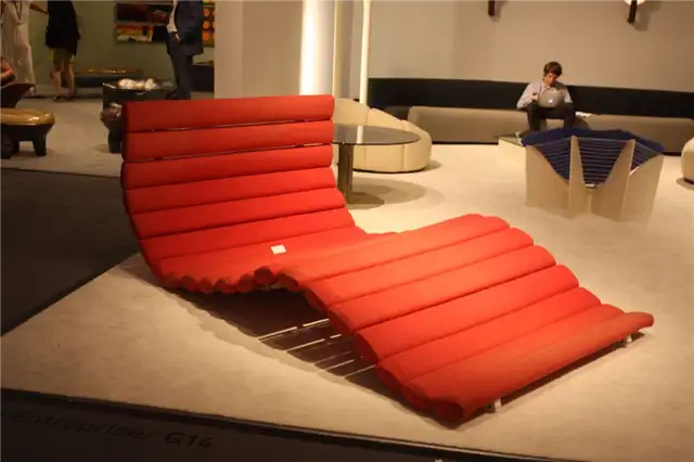 jousse giant lounge - declive в красном цвете