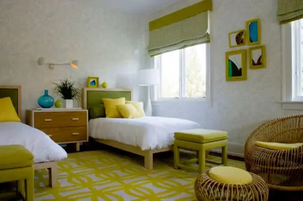 зеленая детская комната