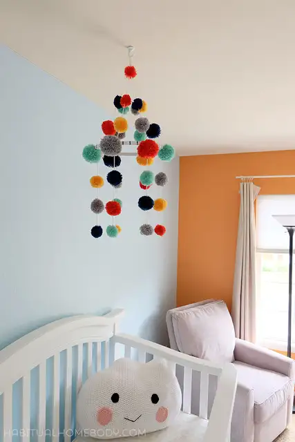 DIY (своими руками) Pom Pom Nursery Mobile