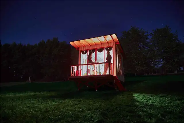 Tiny-House-Night-View-by-Joshua-Woodsman