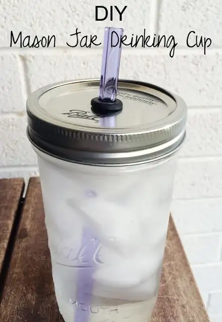 Mason-Jar-DIY (своими руками)-Drinking-Cup-Traditional