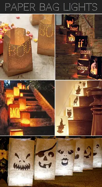Halloween-Paper-bag-Lights-DIY (своими руками)