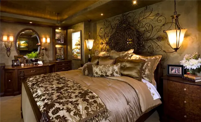 luxury-master-bedroom-suite-iron-art-headboard