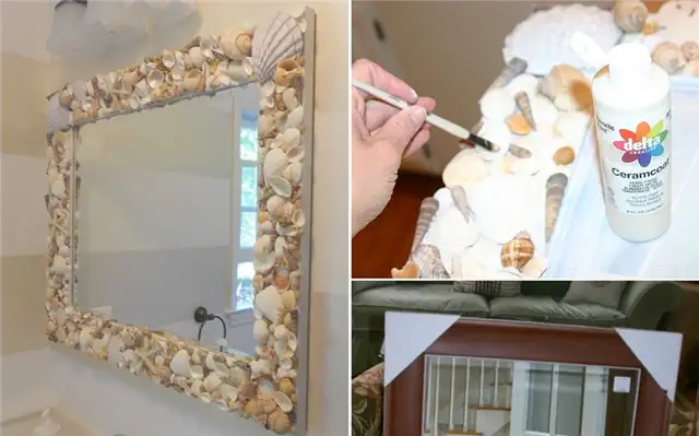 DIY (своими руками) зеркало ракушки