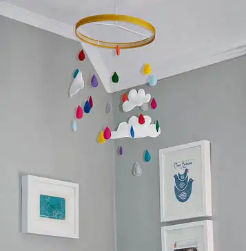 rainbow-rain-drop-DIY (своими руками)-baby-mobile