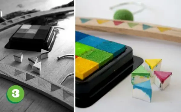 diy разноцветные вешалки для детей3