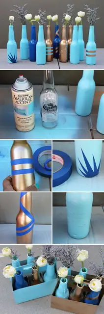 Расписные винные бутылки