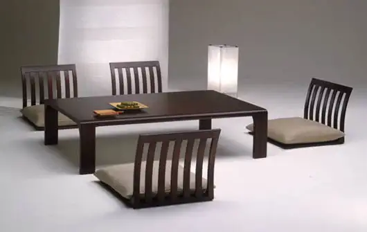 Традиционная японская мебель для столовой от Hara Design