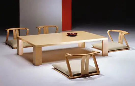 Традиционная японская мебель для столовой от Hara Design 3