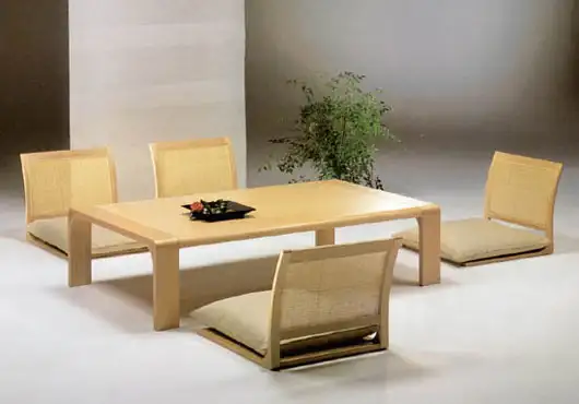 Традиционная японская мебель для столовой от Hara Design 1