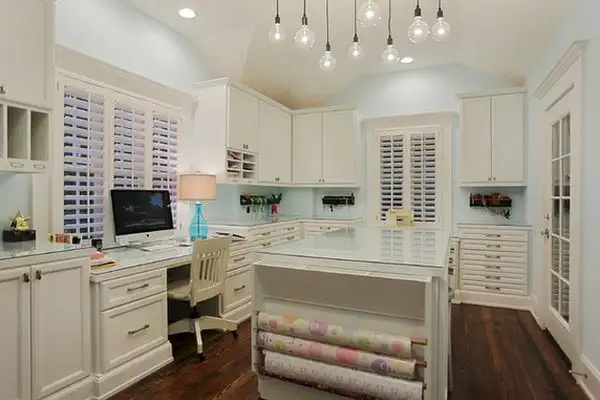 labor-craft-room-island-with-storage-for-paper