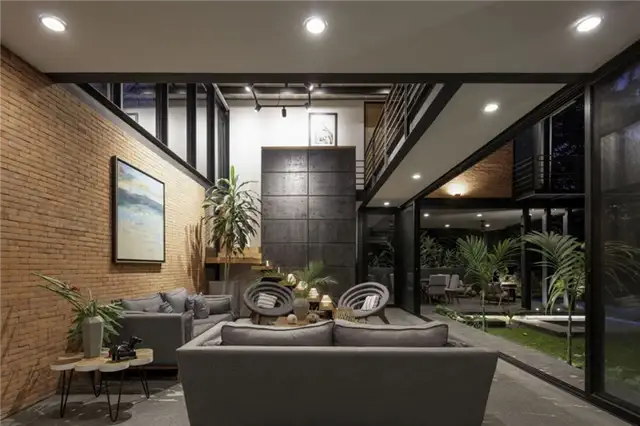 Гостиная Casa Mao by Di Frenna Arquitectos