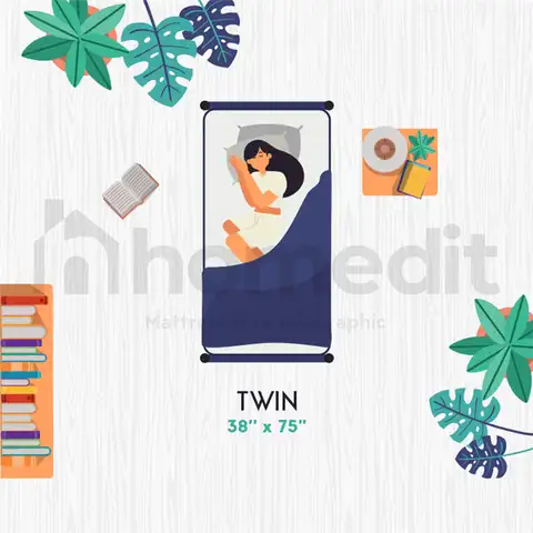 Кровать размера Twin - размер