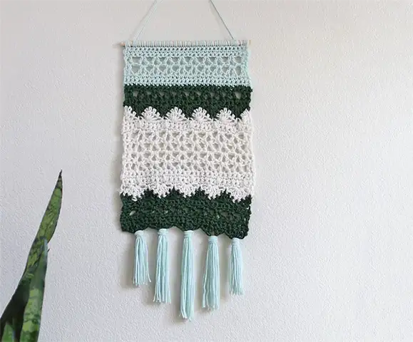 DIY (своими руками) кроше настенные подвески