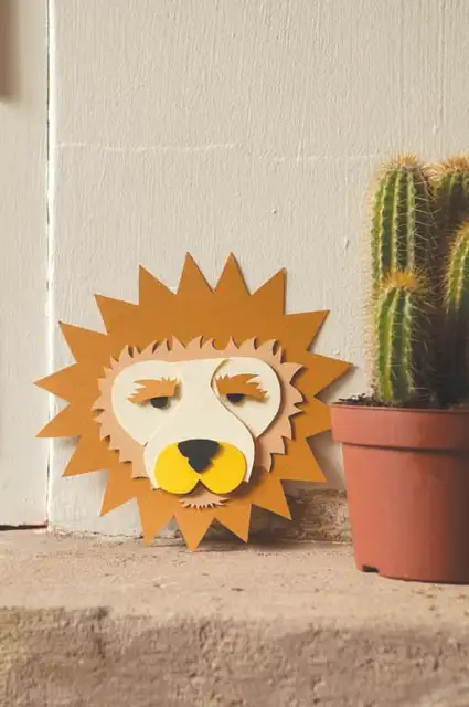 DIY (своими руками) 3d лев искусства