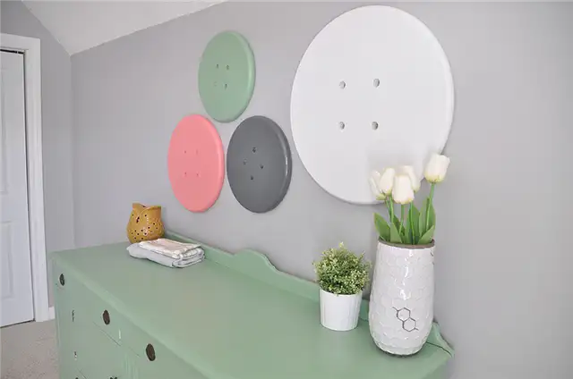 DIY (своими руками) гигантские кнопки искусства