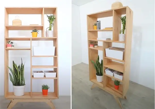 Настраиваемый книжный шкаф в стиле mid-century modern