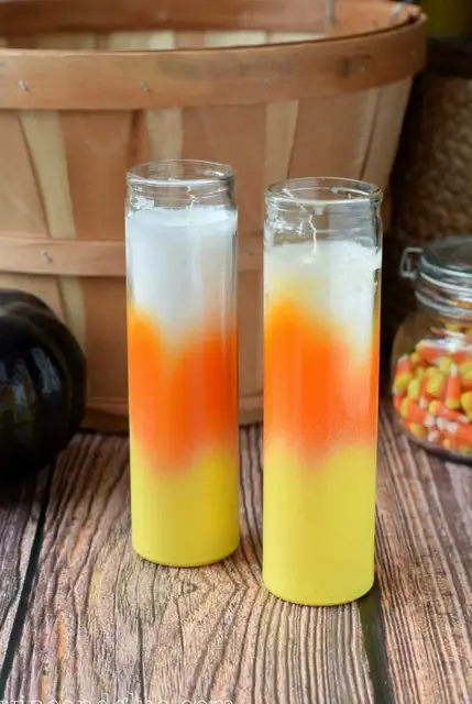 Простые свечи из конфетной кукурузы