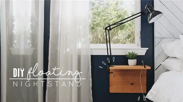 DIY (своими руками) дешевые плавающие тумбочки