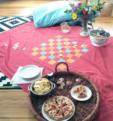DIY (своими руками) одеяло для настольной игры