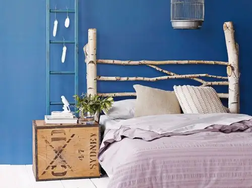 diy-branch-headboard