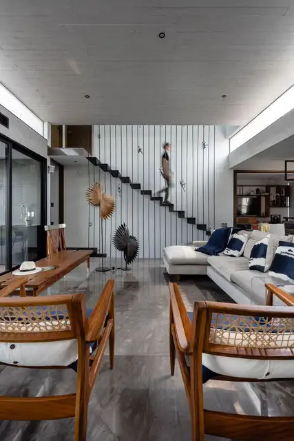 Гостиная Crucita House by TALLER AGF