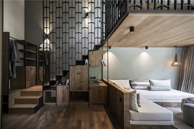 Apfelhotel Torgglerhof в Италии по проекту архитектурного бюро noa - лестница и диван