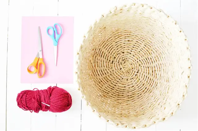 DIY (своими руками) Heart Stitched Basket - Материалы