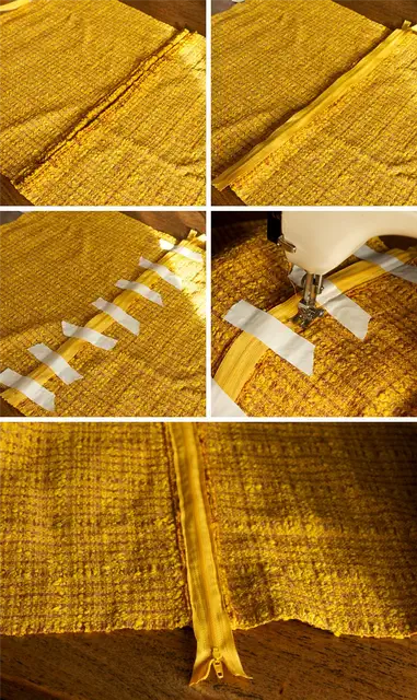DIY (своими руками) Винтажная подушка самоучитель молния