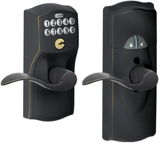 Schlage Home Keypad Lever с отделкой Camelot и технологией Z-Wave