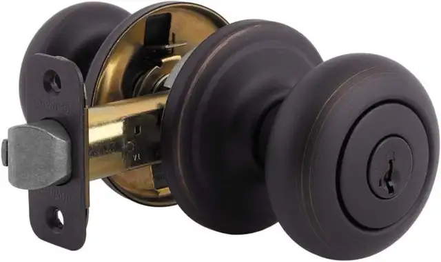 Входная ручка Kwikset Juno с функцией SmartKey в венецианской бронзе