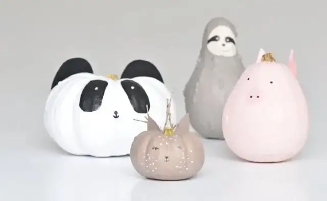 Детская тыква для рисования diy