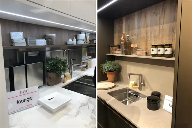Хранение на задней стенке кухни от Veneta Cucine