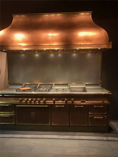 Медные акценты Кухни Officine Gullo