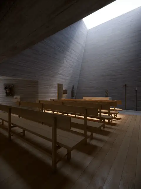 Интерьер Часовня от Joaquim Portela Arquitetos