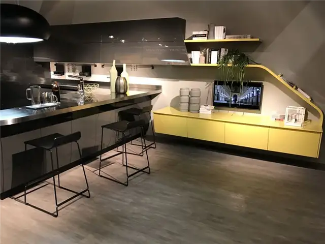 Дизайн кухни Scavolini Flux Swing на выставке Living Kithcen 2017