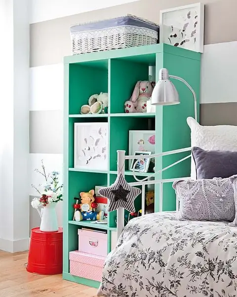 ikea expedit в бирюзовом оттенке