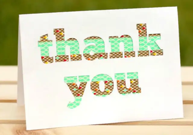 Благодарственные открытки с лентой Washi