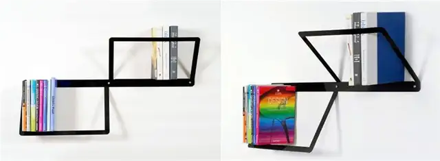 Книжный шкаф-дуэт с 3D-дизайном