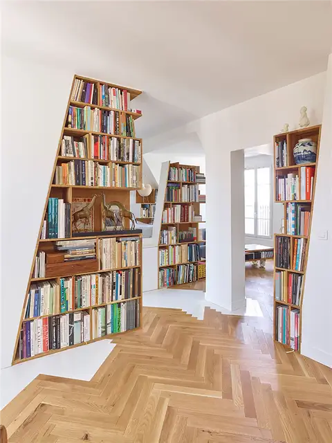 Угловые книжные шкафы