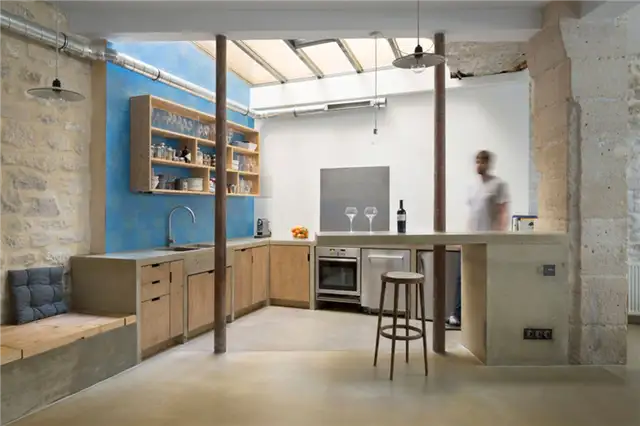 paris-loft-renovation-kitchen-rustic-industrial