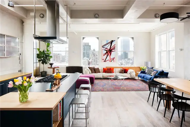 Soho-loft-Casamanara-кухня-столовая-гостиная