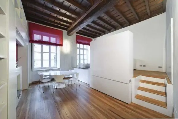 Дизайн скрытой кровати от POINT Architecture
