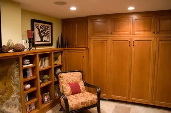 basement-wood-murphy-bed